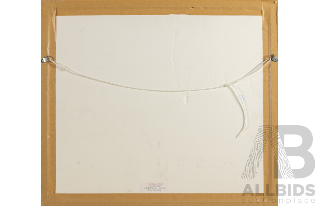 Amy Jirwulurr Johnson (20th Century, Indigenous-Australian, 1953–2016), Untitled Bird & Buffalo (2000), Wonderful Original Signed Etching, 48 x 55 cm (frame)