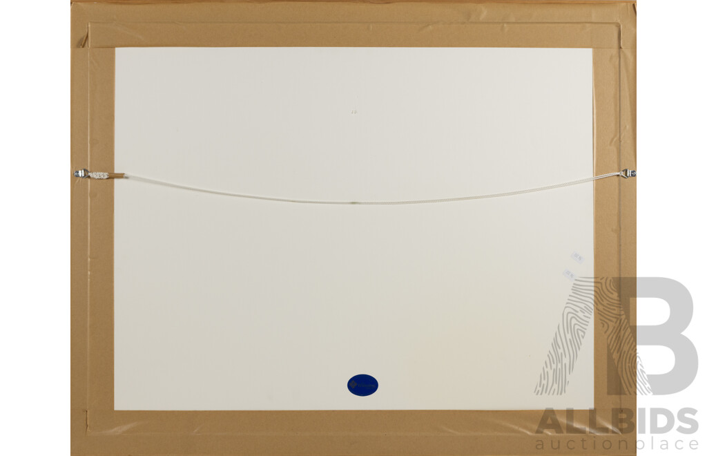 Lesley Band (20th Century), Garden Tea Ceremony, Original Pencil & Watercolour Mixed Media on Rice Paper, 72 X 91 Cm (Frame)