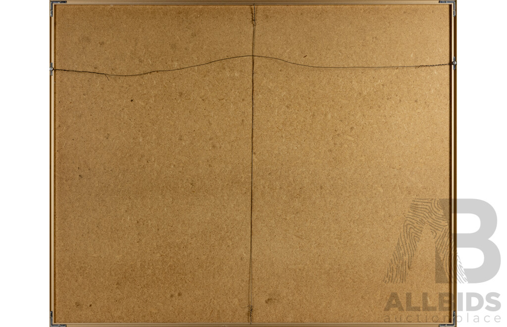 John Borrack, (20th Century, Australian, 1933-2024), Vezelay, France (1977-78), Absolutely Wonderful Original Ink & Watercolour, 79 x 98 cm (frame)