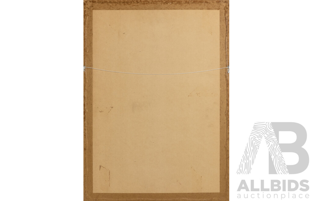 Nick Quijano (20th Century, Puerto Rican Born American, 1953-), Girl Waiting (1991), Original Pastel on Paper, 72 X 52 Cm (Frame)