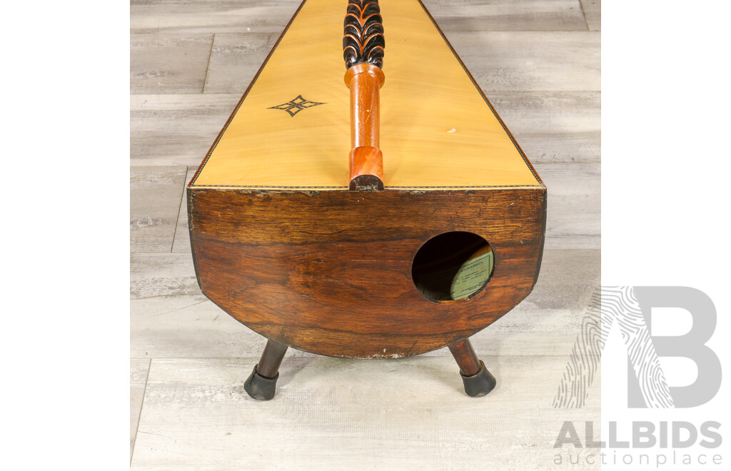 Vintage Costancio Sanabria Paraguayan Harp with Cover