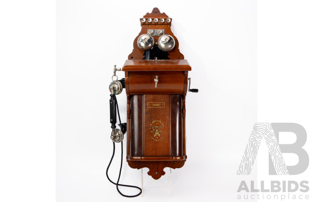 Vintage Wall Mount Commonwealth Ericsson Rotary Phone