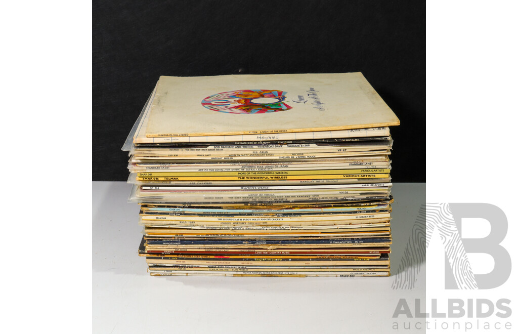 Large Collection of Vinyl Including Pink Floyd, Abba, Fleetwood Mac, Queen, Patrick Swayze and More