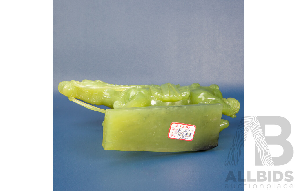 Nicely Carved Chinese Nephrite Horse Figure