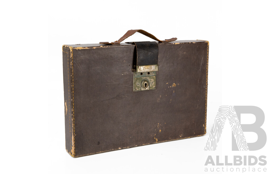 Vintage Mahjong Set in Leather Case