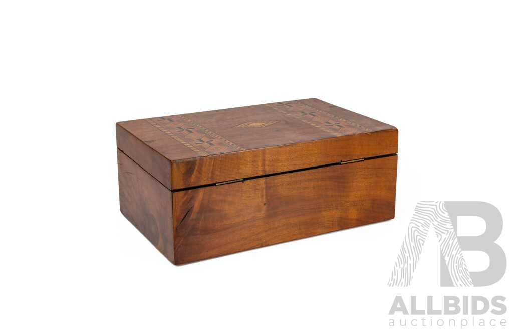 Victorian Tunbridge Ware Marquetry Work Box