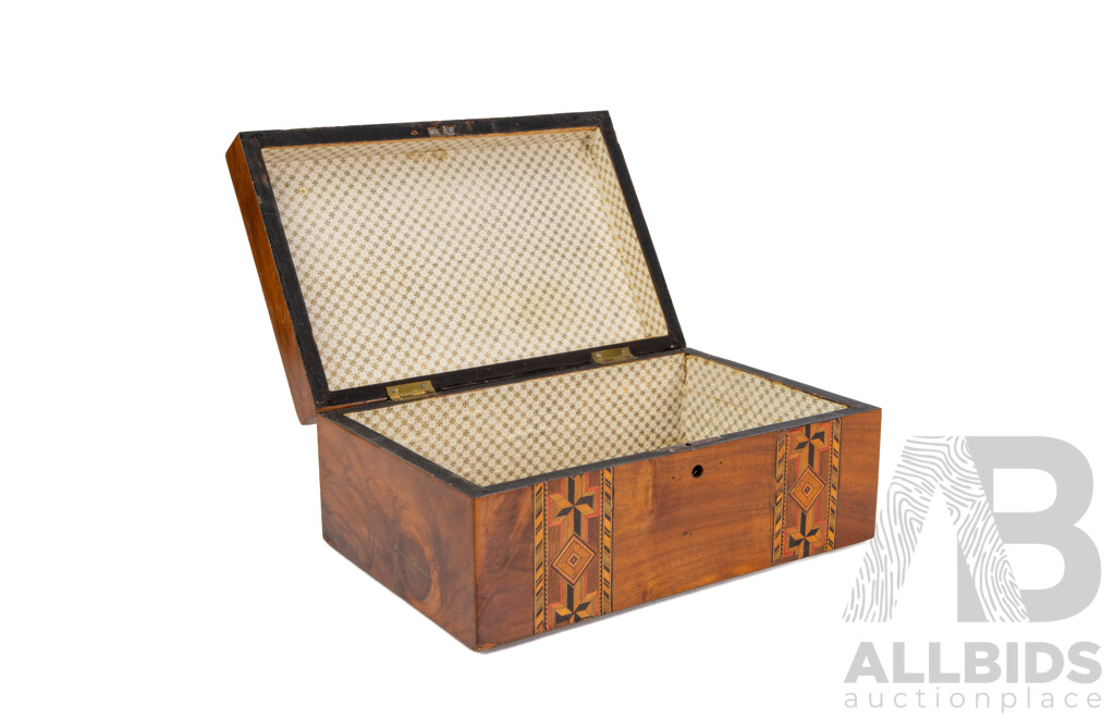 Victorian Tunbridge Ware Marquetry Work Box