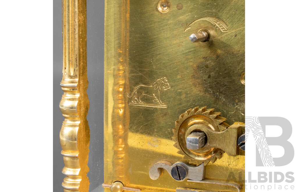 French Brass Carriage Clock