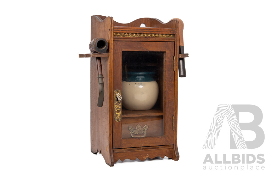 Vintage Timber Tobacco Cabinet