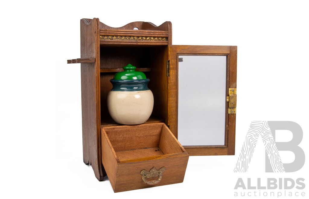 Vintage Timber Tobacco Cabinet