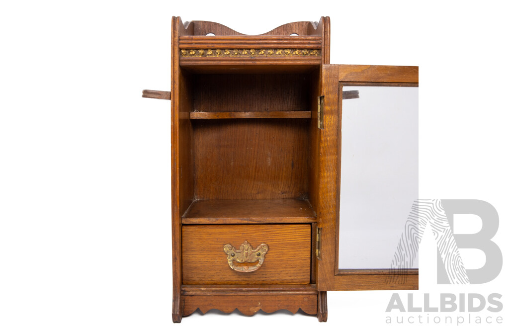 Vintage Timber Tobacco Cabinet