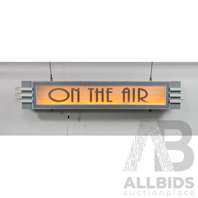 Bespoke Theatrical ‘ON THE AIR’ Illuminated Radio Studio Light Box