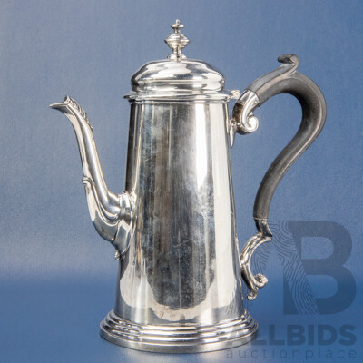 Sterling Silver Coffee Pot, Martin Hall & Co Ltd, Seffield, 1931