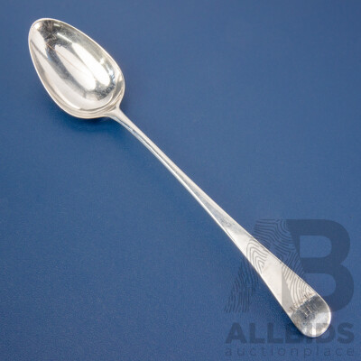 Antique Sterling Silver Serving Spoon, London, 1786