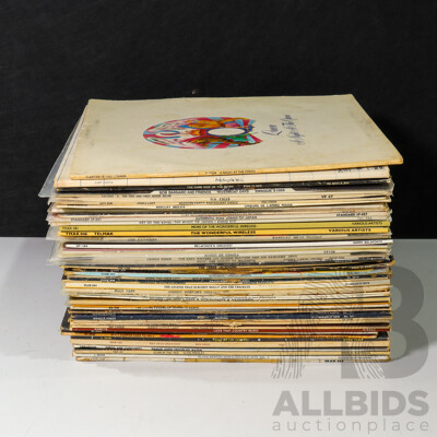 Large Collection of Vinyl Including Pink Floyd, Abba, Fleetwood Mac, Queen, Patrick Swayze and More