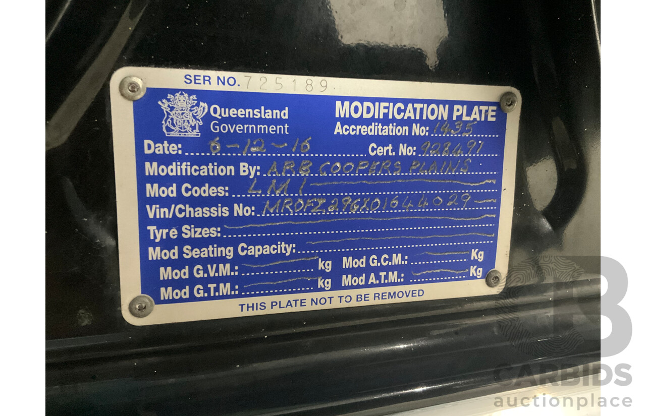 2/2012 Toyota Hilux SR5 (4x4) KUN26R MY12 Dual Cab P/Up Black Mica Turbo Diesel 3.0L