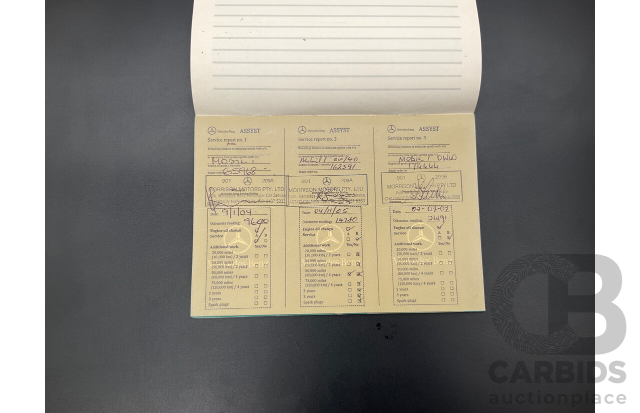 1/2002 Mercedes-Benz C240 Classic W203 4d Sedan Alablaster White V6 2.6L