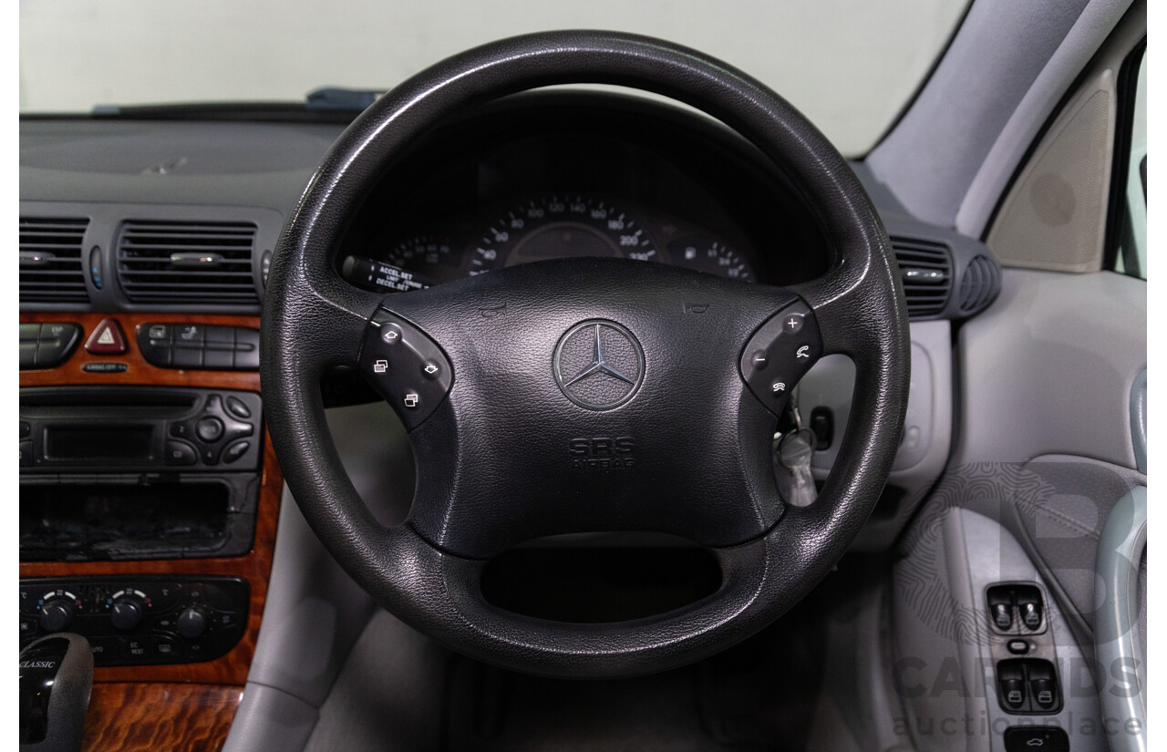 1/2002 Mercedes-Benz C240 Classic W203 4d Sedan Alablaster White V6 2.6L