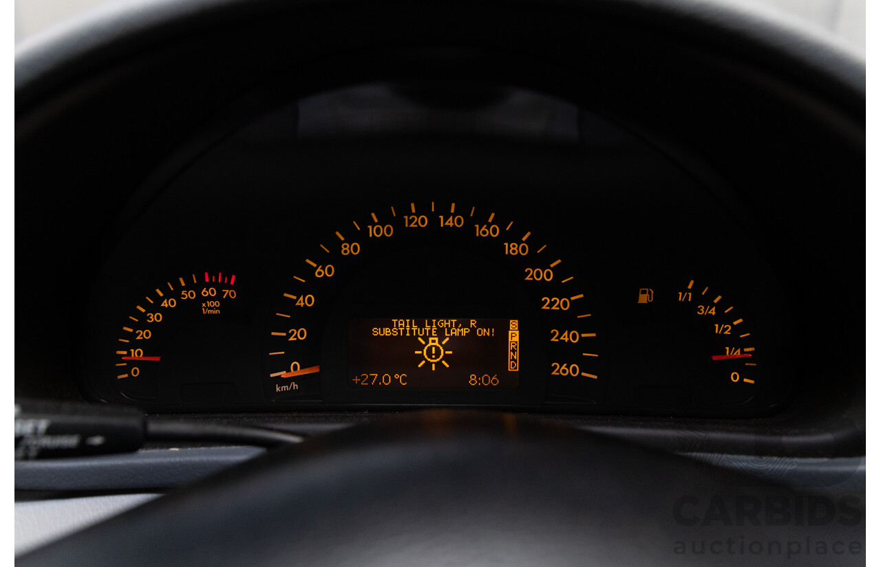 1/2002 Mercedes-Benz C240 Classic W203 4d Sedan Alablaster White V6 2.6L