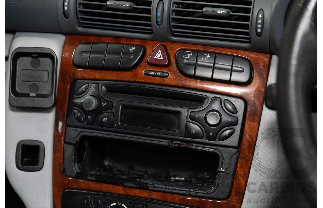 1/2002 Mercedes-Benz C240 Classic W203 4d Sedan Alablaster White V6 2.6L