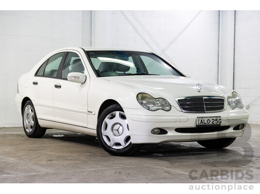 1/2002 Mercedes-Benz C240 Classic W203 4d Sedan Alablaster White V6 2.6L