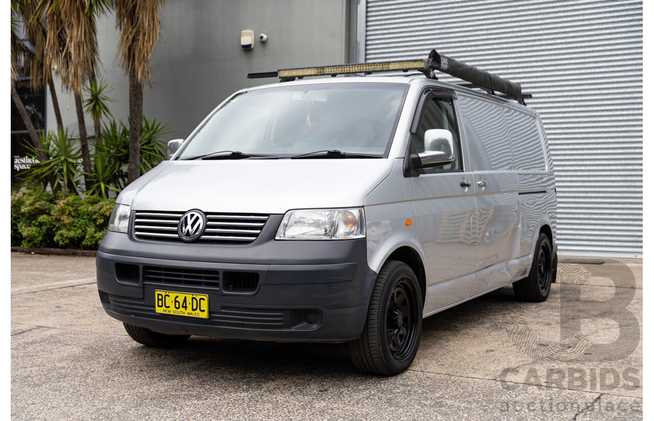 9/2004 Volkswagen Transporter (LWB) T5 Van Reflex Silver Metallic Turbo Diesel 2.5L - Custom Camper
