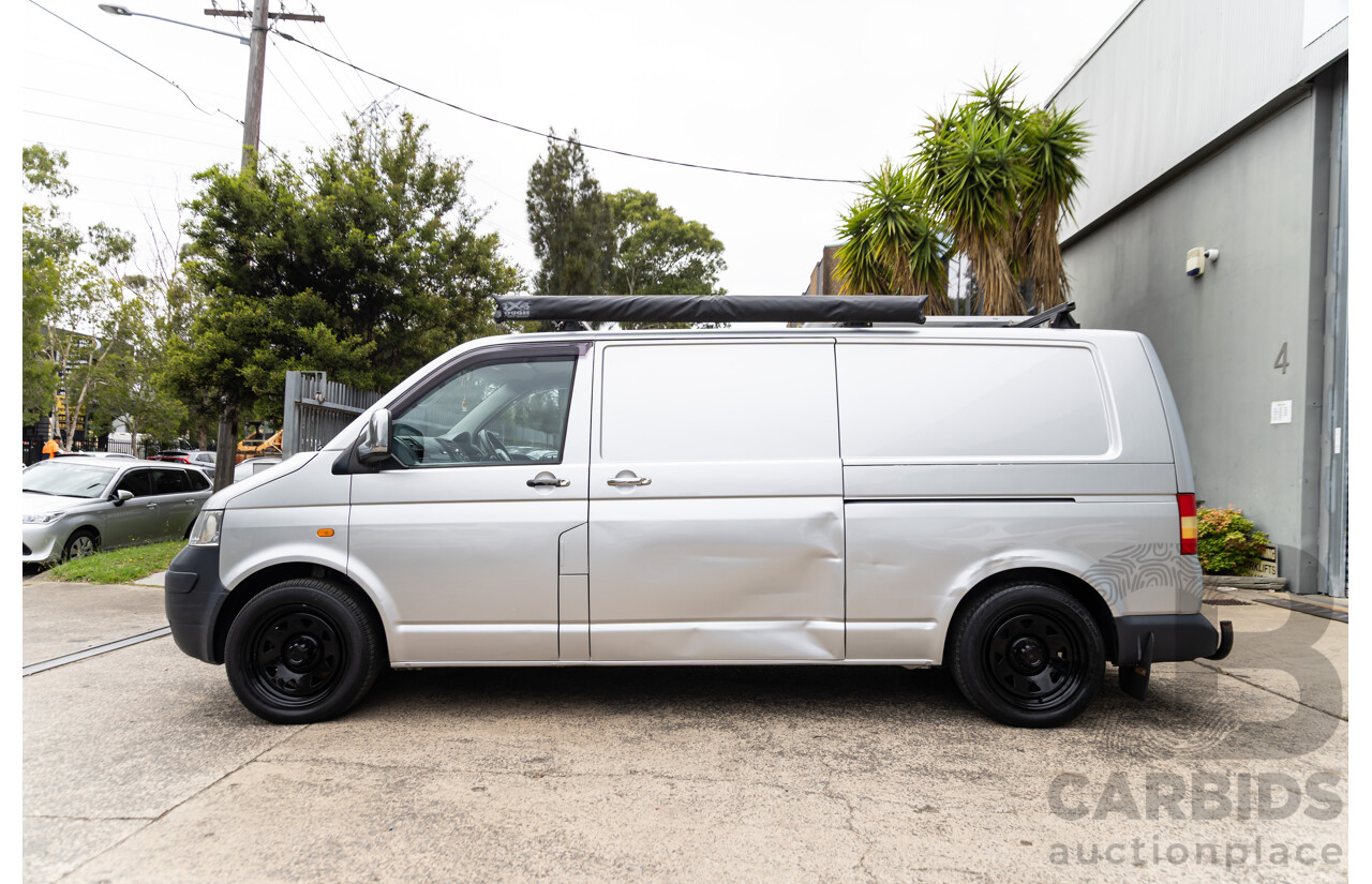 9/2004 Volkswagen Transporter (LWB) T5 Van Reflex Silver Metallic Turbo Diesel 2.5L - Custom Camper