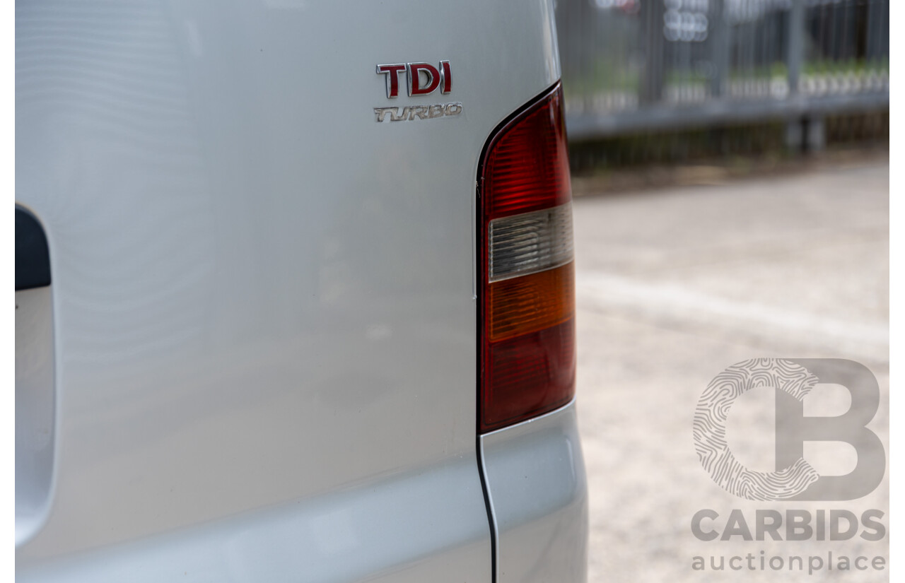 9/2004 Volkswagen Transporter (LWB) T5 Van Reflex Silver Metallic Turbo Diesel 2.5L - Custom Camper