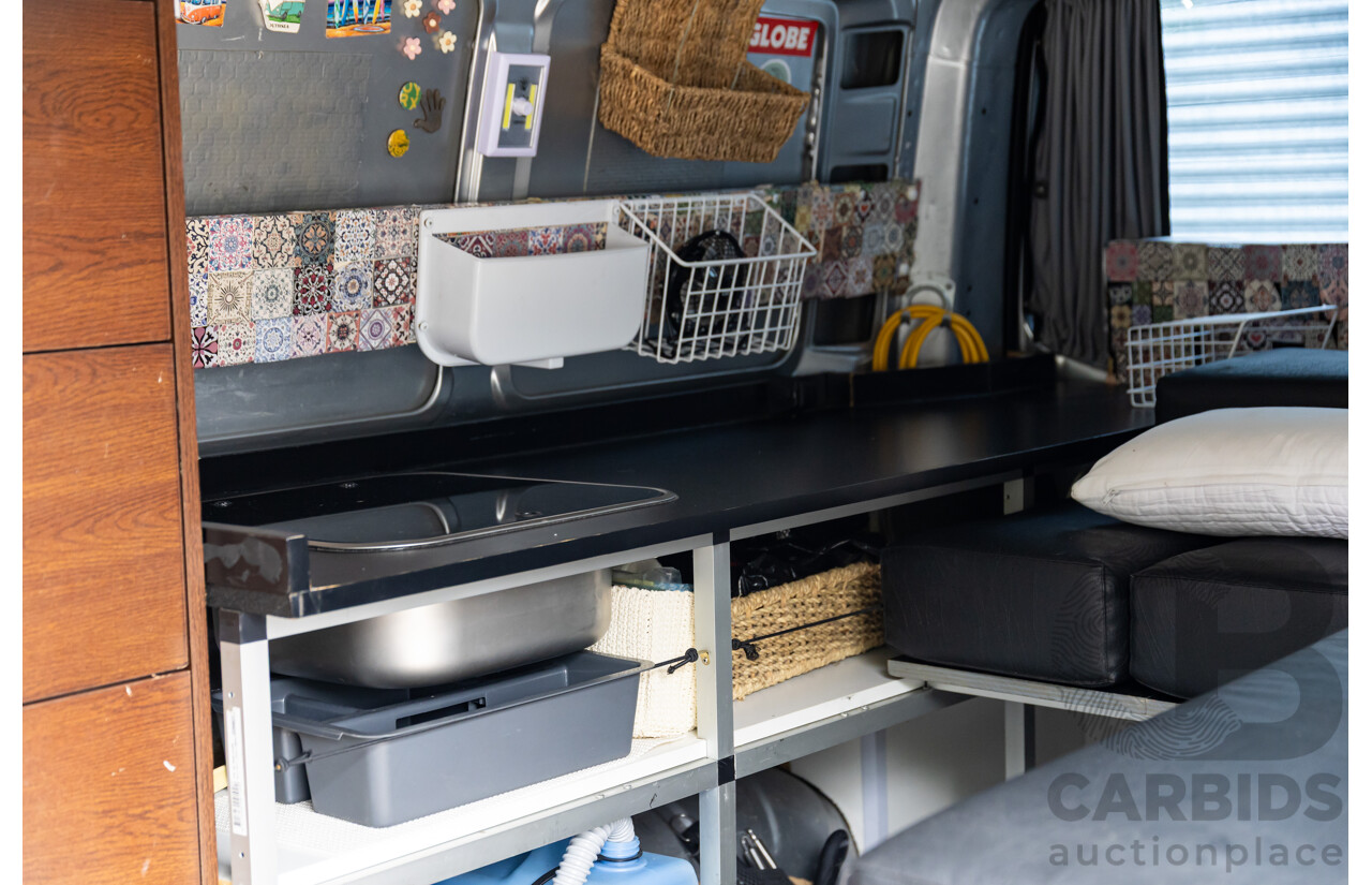 9/2004 Volkswagen Transporter (LWB) T5 Van Reflex Silver Metallic Turbo Diesel 2.5L - Custom Camper