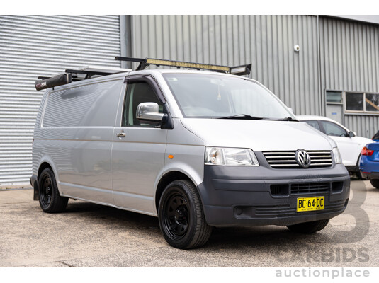 9/2004 Volkswagen Transporter (LWB) T5 Van Reflex Silver Metallic Turbo Diesel 2.5L - Custom Camper