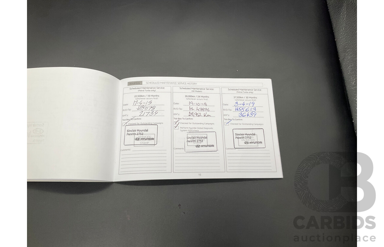 1/2016 Hyundai Tucson Elite (AWD) TLE 4d Wagon Thunder Black Turbo 1.6L