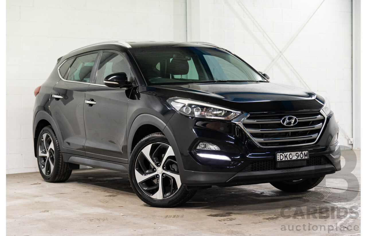 1/2016 Hyundai Tucson Elite (AWD) TLE 4d Wagon Thunder Black Turbo 1.6L