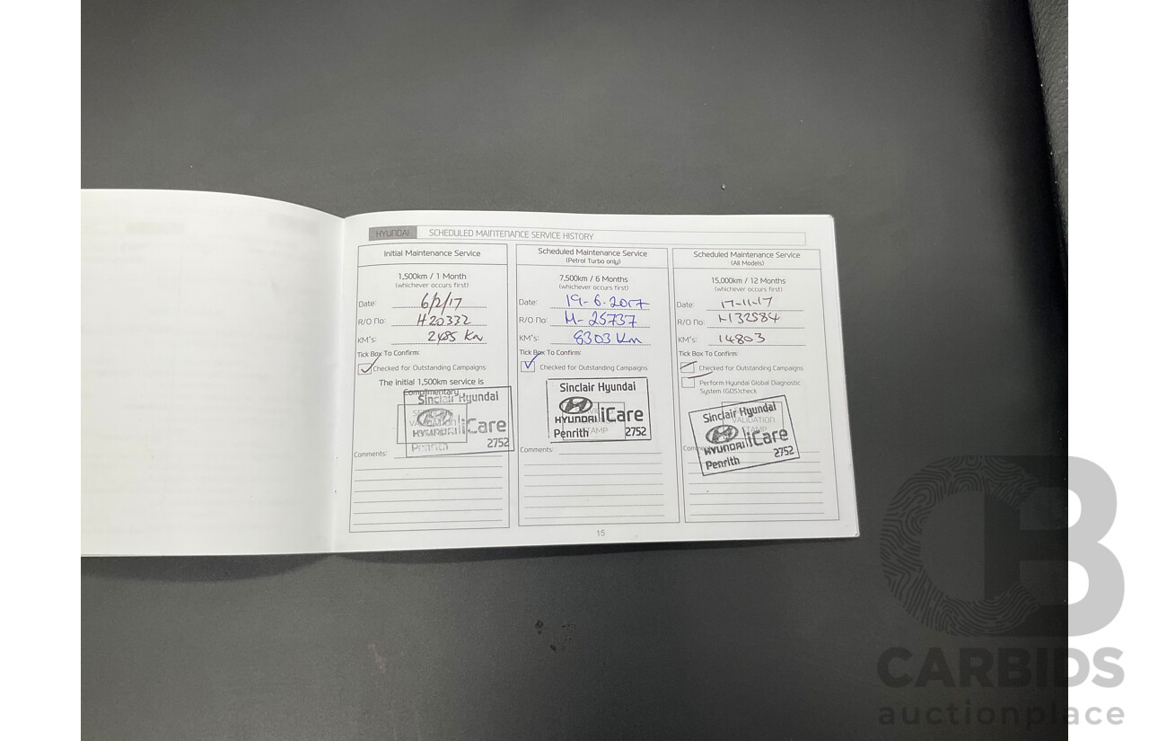 1/2016 Hyundai Tucson Elite (AWD) TLE 4d Wagon Thunder Black Turbo 1.6L