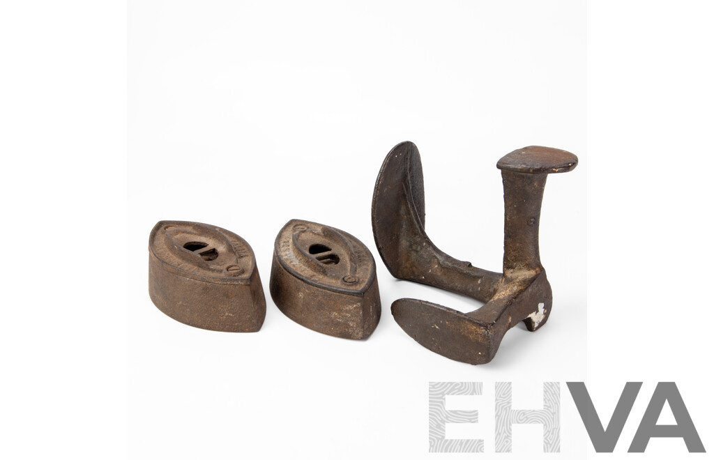 Collection of Three Vintage Cast Iron Door Stops