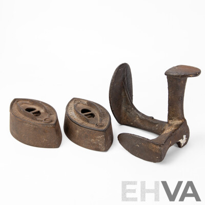 Collection of Three Vintage Cast Iron Door Stops