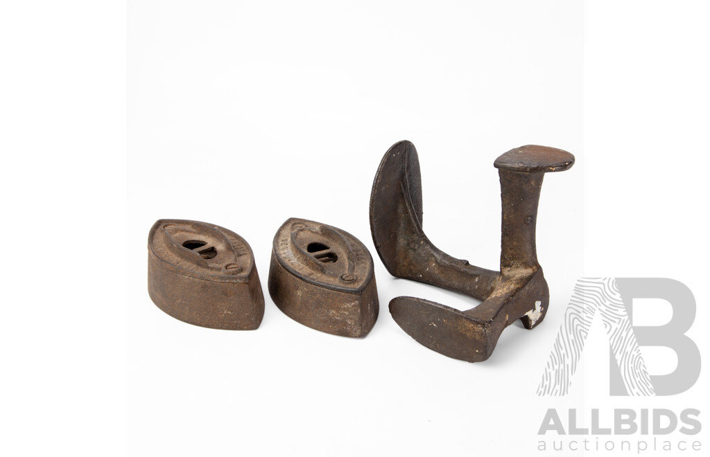 Collection of Three Vintage Cast Iron Door Stops