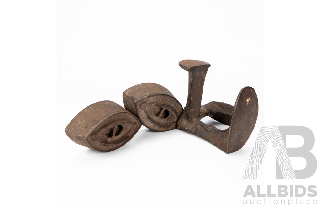 Collection of Three Vintage Cast Iron Door Stops
