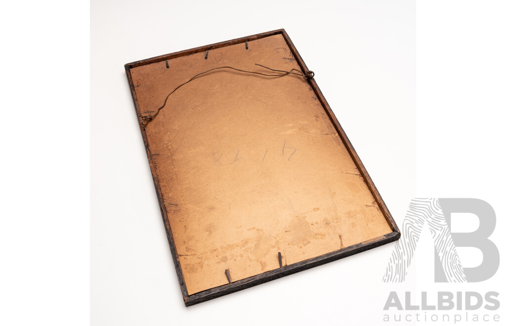 Framed World War I Memorial Scroll