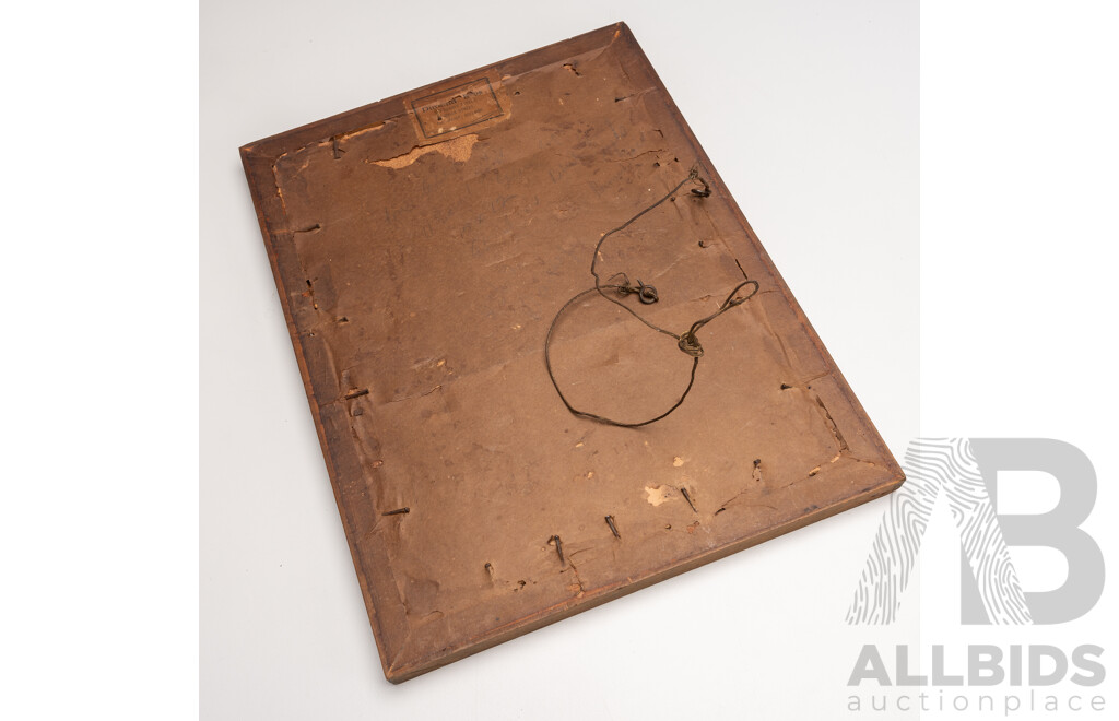 Framed World War I Memorial Scroll