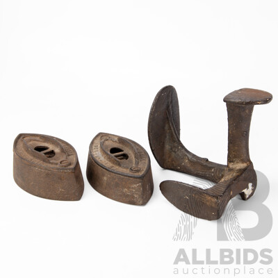 Collection of Three Vintage Cast Iron Door Stops