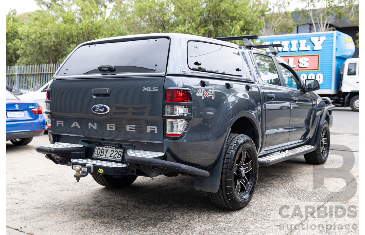 7/2015 Ford Ranger XLS 3.2 (4x4) PX MKII Dual Cab Utility Metropolitan Grey Metallic Turbo Diesel 3.2L