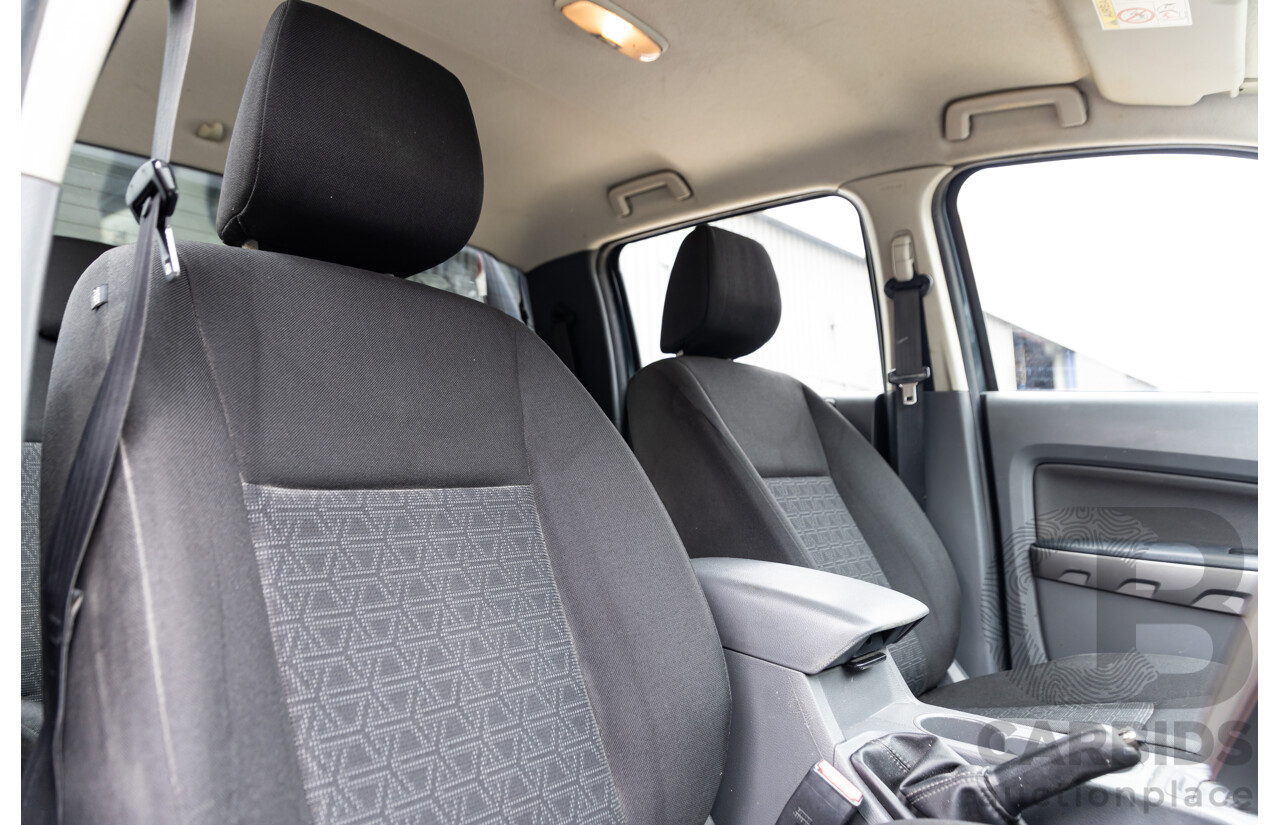 7/2015 Ford Ranger XLS 3.2 (4x4) PX MKII Dual Cab Utility Metropolitan Grey Metallic Turbo Diesel 3.2L