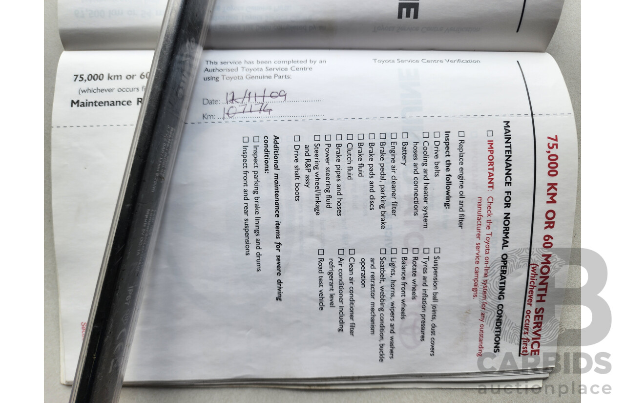 11/2007 Toyota Camry Grande ACV40R 4d Sedan Black 2.4L