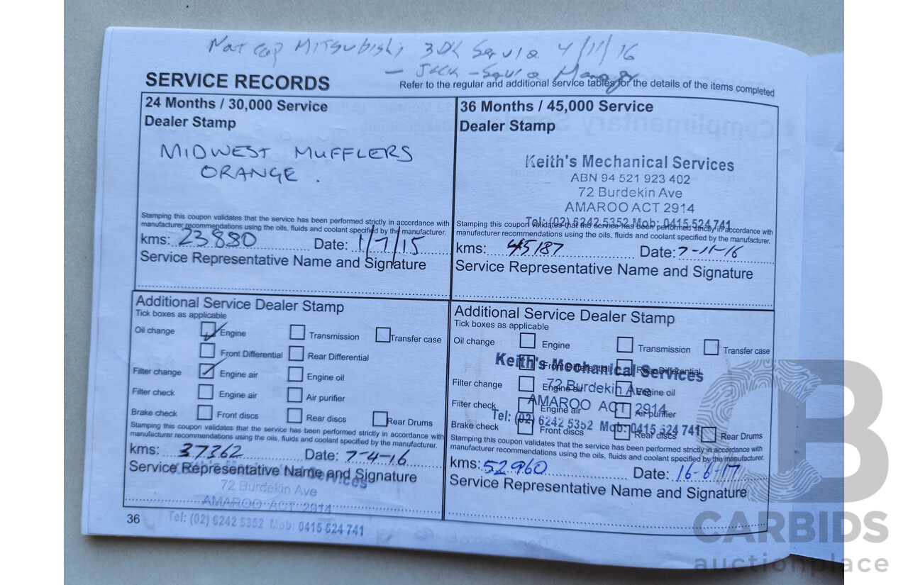 4/2014 Mitsubishi Outlander ES (4x4) ZJ MY14.5 4d Wagon White 2.4L