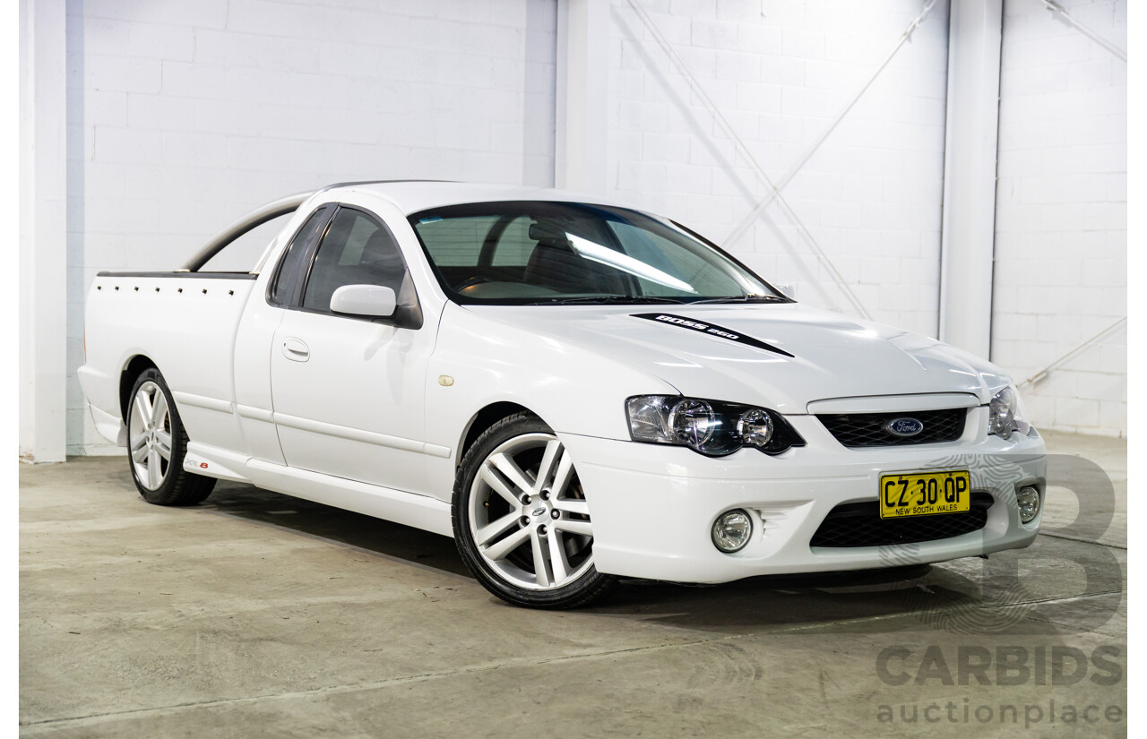 1/2006 Ford Falcon XR8 BF Utility Winter White V8 5.4L