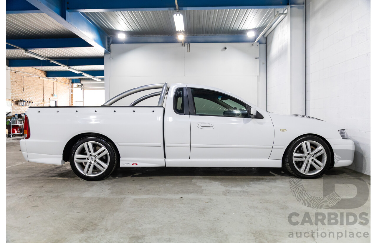 1/2006 Ford Falcon XR8 BF Utility Winter White V8 5.4L