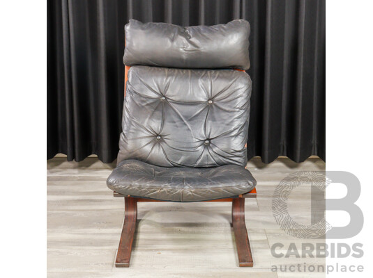 Norwegian 'Kengu' Easy Chair by Elsa & Nordahl Solheim for Rybo Rykken and Co