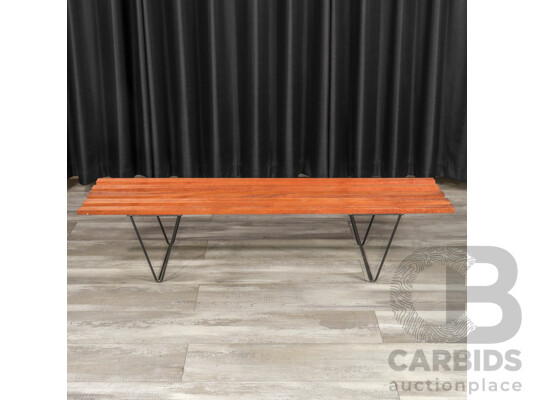 Teak Slatted Bench Seat by Robin Day