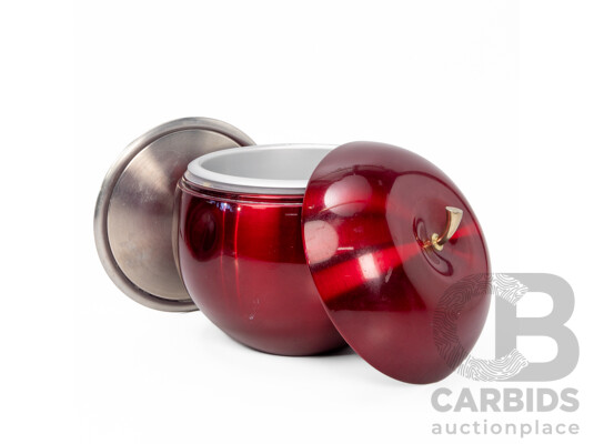 Vintage Apple Form Anodized Ice Bucket by Novo Industries