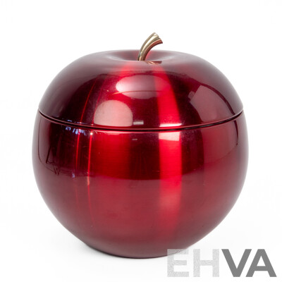 Vintage Apple Form Anodized Ice Bucket